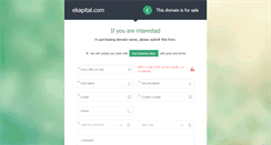 Desktop Screenshot of ekapital.com