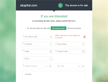 Tablet Screenshot of ekapital.com